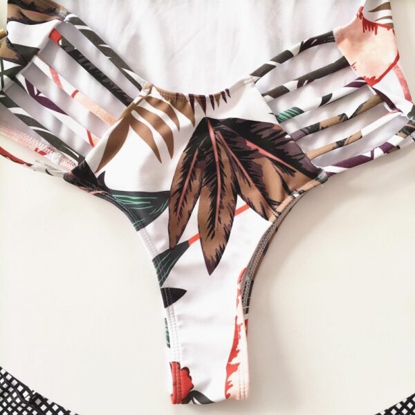 Bandage Cut Out Backless Swimwear - Image 6